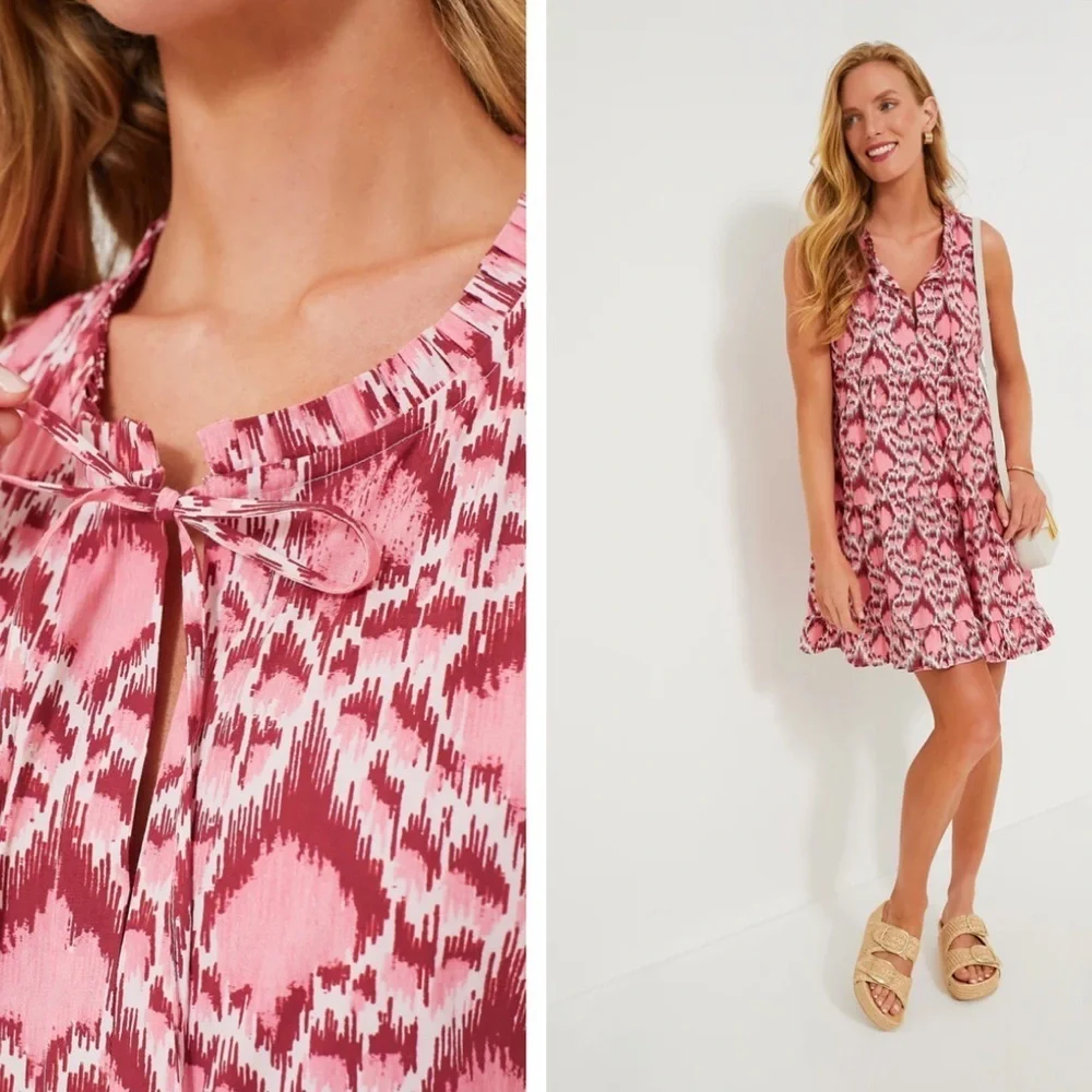 NWT Tuckernuck TNUCK BEACH Poppy Ikat Mini Salty Paloma Coverup Dress Size S